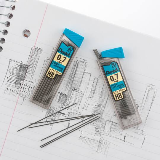 Pentel® 0.7mm HB Super Hi-Polymer Lead Refills, 30ct.
